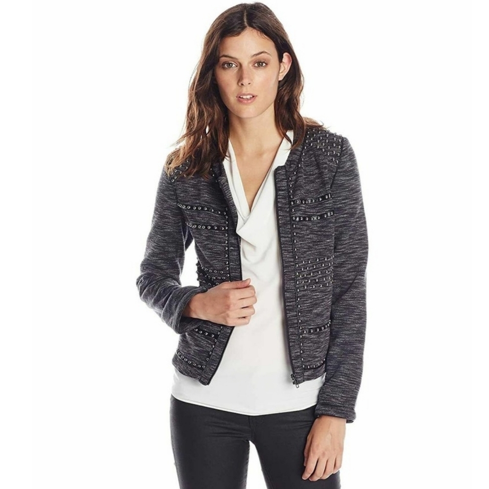 Greylin Monty Studded Knit Jacket
